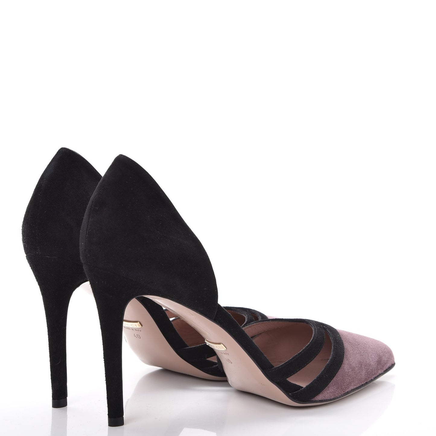 Suede Pumps 40 Black Purple