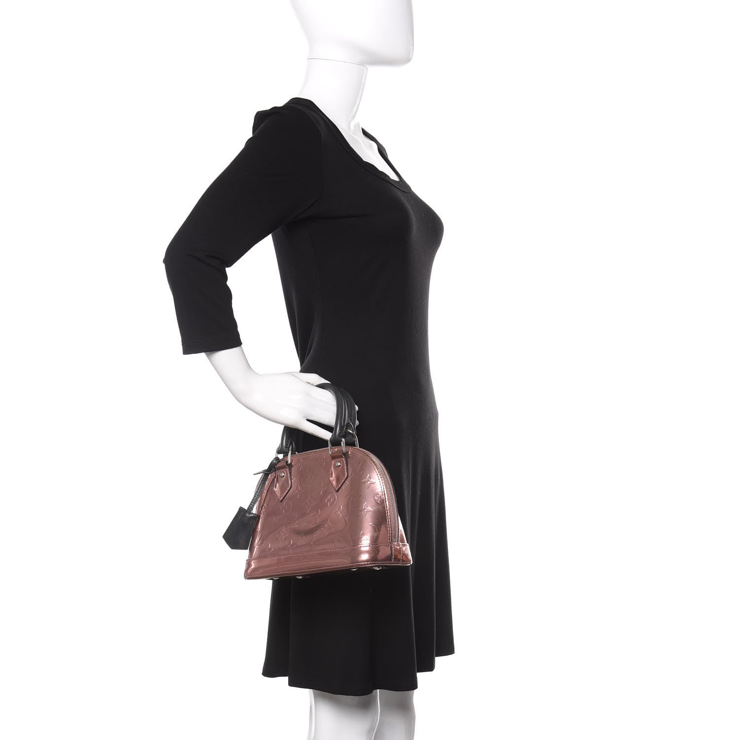 Louis Vuitton Vernis Alma BB Rose Cuivre 2 of 22