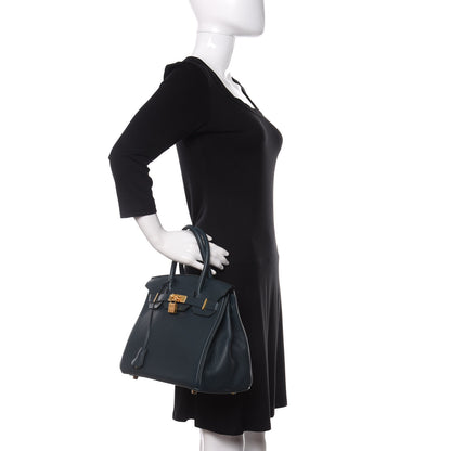 Hermes Togo Birkin 30 Vert Cypress 2 of 10