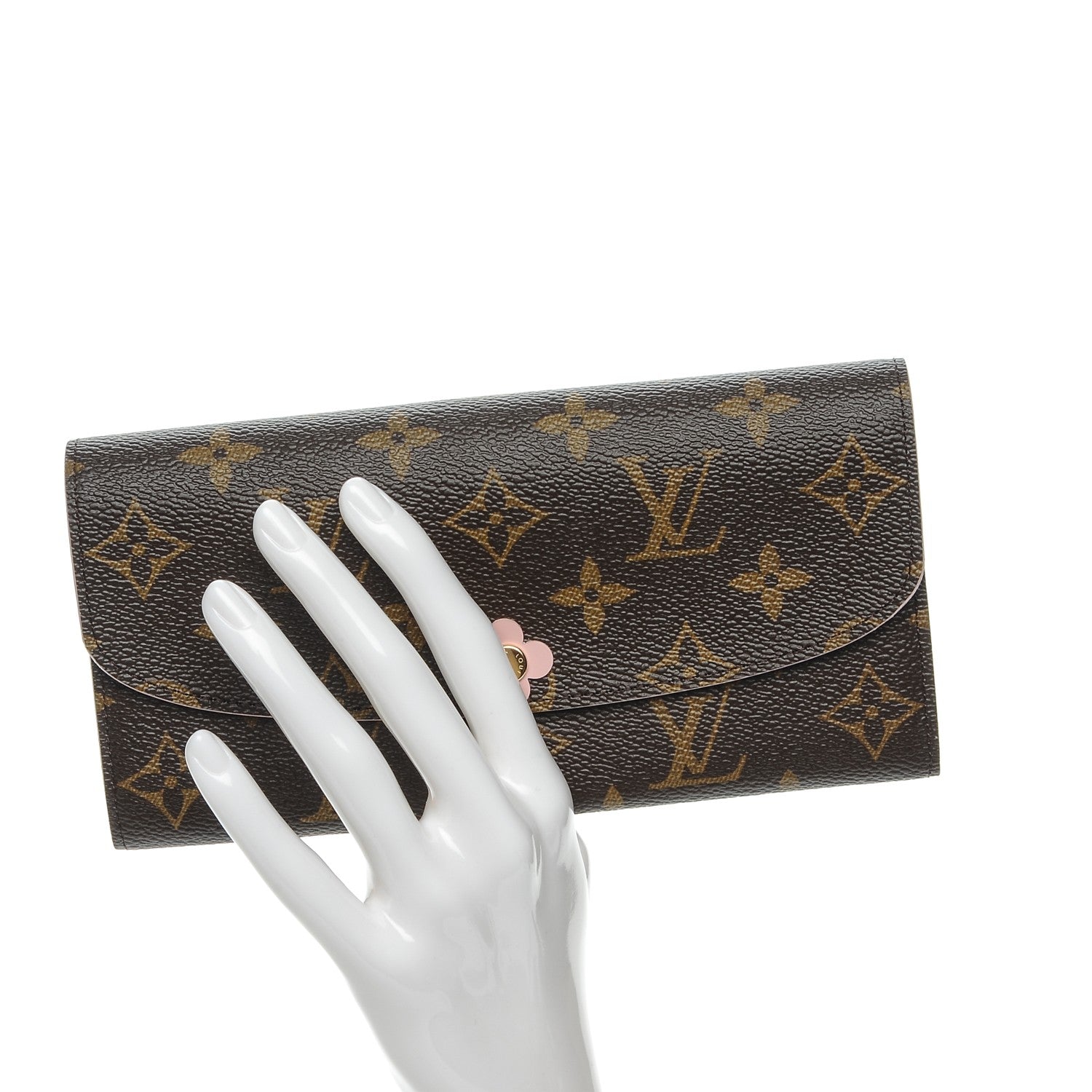 Louis Vuitton Monogram Bloom Flower Emilie Wallet 2 of 8