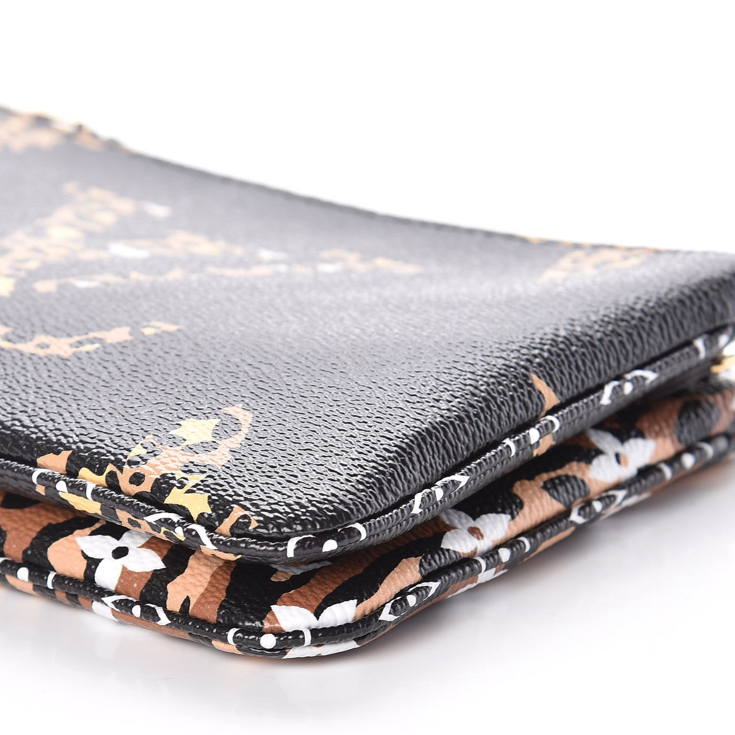 Monogram Giant Jungle Pochette Double Zip Black