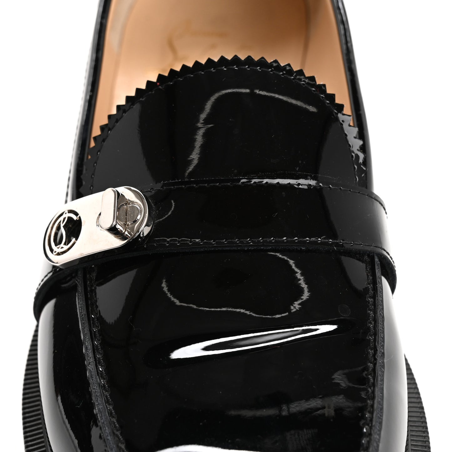 Patent Lock Woody Loafers 36.5 Black