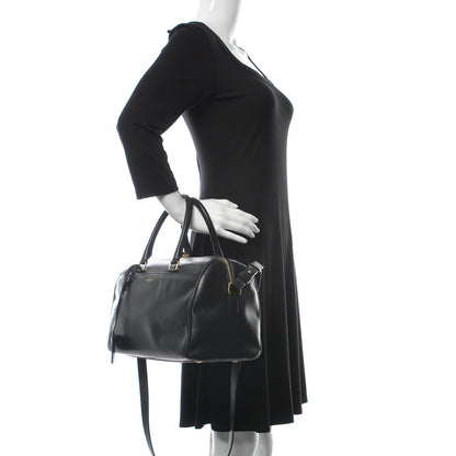 Saint Laurent Calfskin Classic Duffle 6 Black 3 of 15