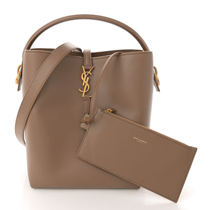 Saint Laurent Shiny Calfskin Le 37 Bucket Bag Dark Cork 3 of 15