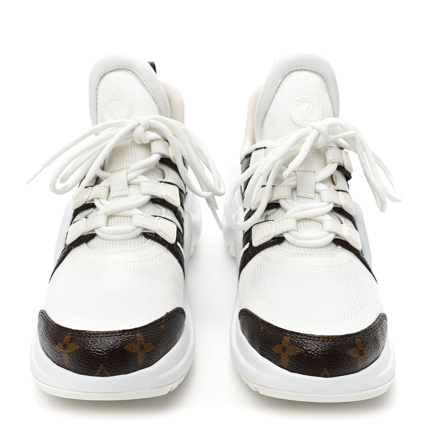 Louis Vuitton Patent Monogram LV Archlight Sneakers 39 White 2 of 8