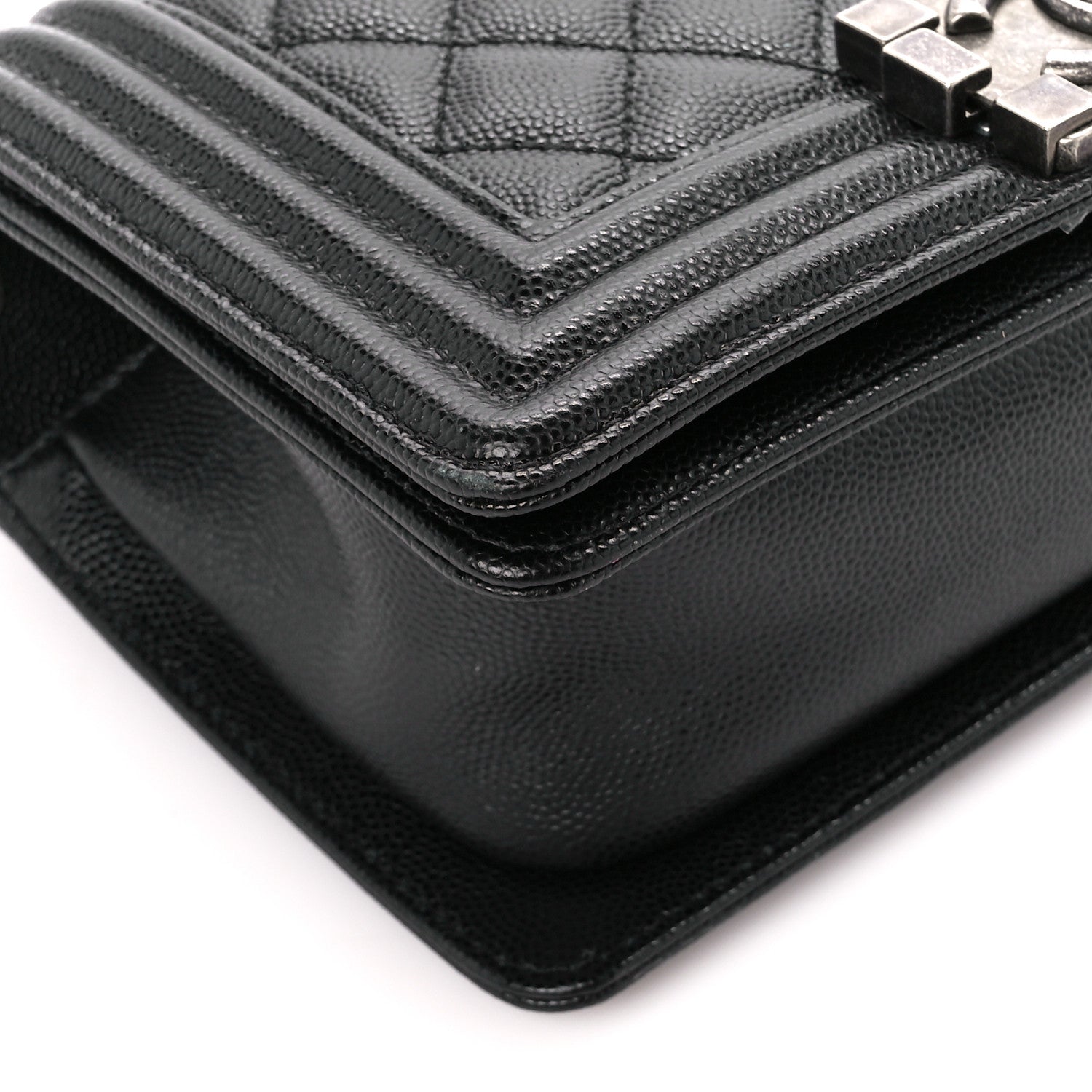 Chanel Caviar Quilted Small Boy Flap Black 9 of 10
