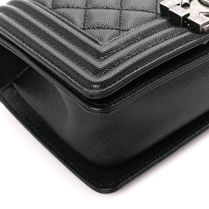 Chanel Caviar Quilted Small Boy Flap Black 9 of 10