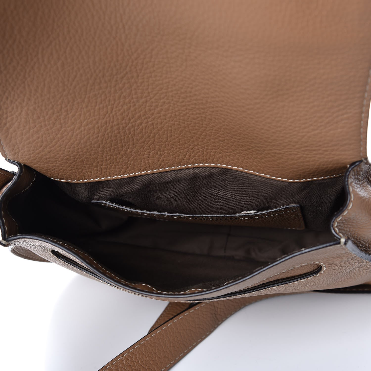 Chloe Calfskin Medium Marcie Round Crossbody Bag Nut 7 of 8