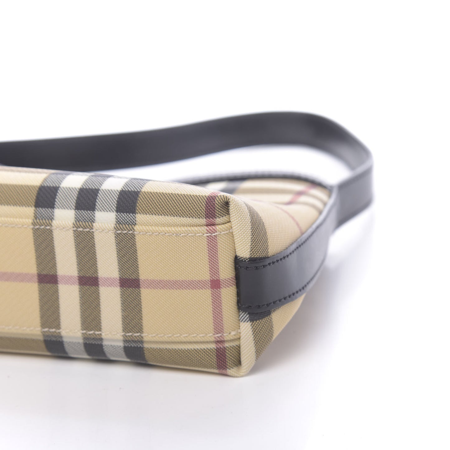 House Check Shoulder Bag Black