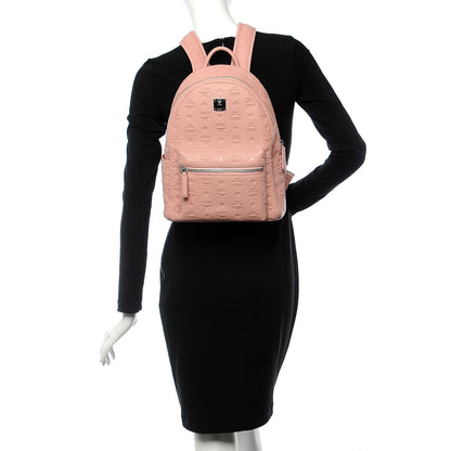MCM Calfskin Ottomar Monogram Small Backpack Pink 2 of 6