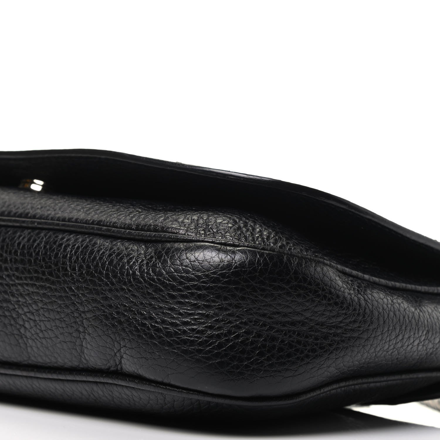 Gucci Pebbled Calfskin Medium Soho Flap Crossbody Black 8 of 8