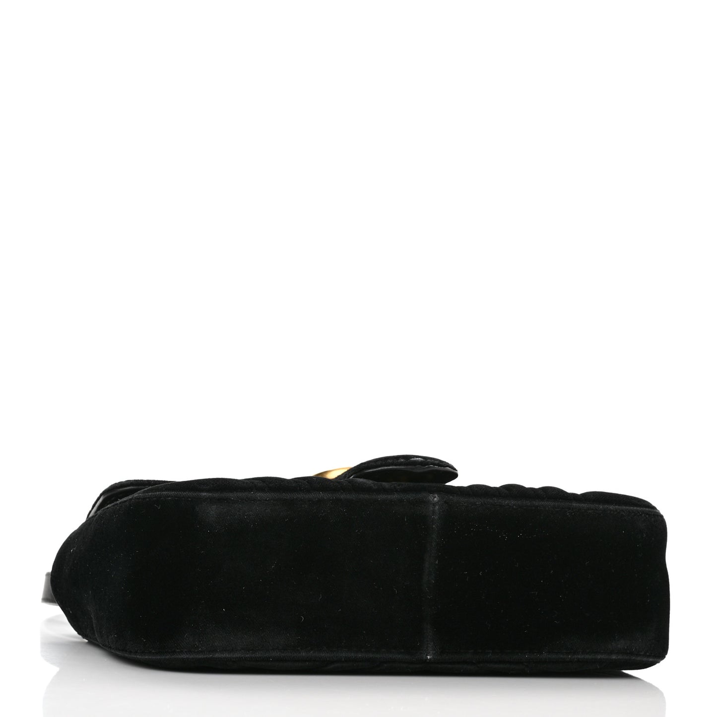 Velvet Matelasse Mini GG Marmont Shoulder Bag Black
