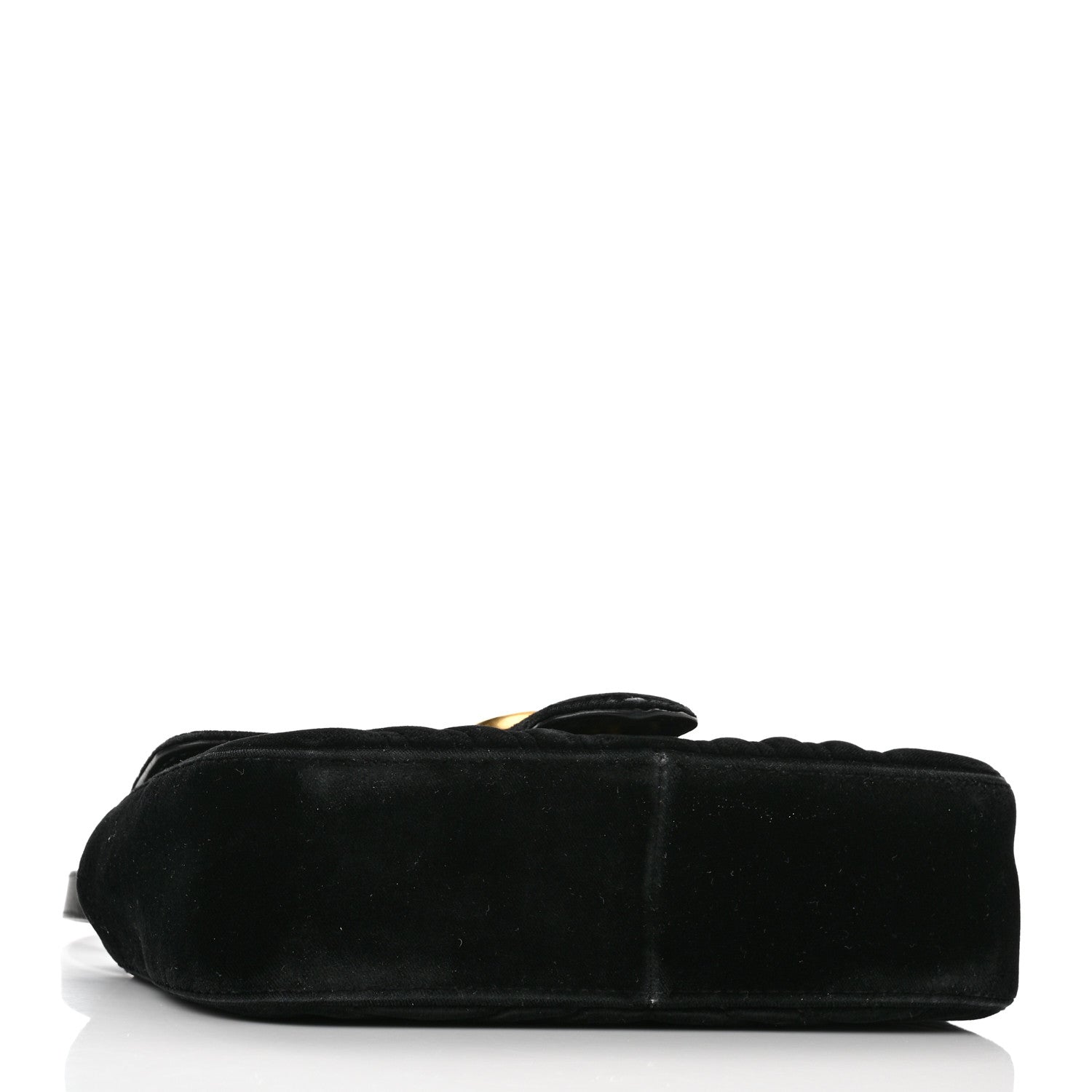 Gucci Velvet Matelasse Mini GG Marmont Shoulder Bag Black 4 of 13