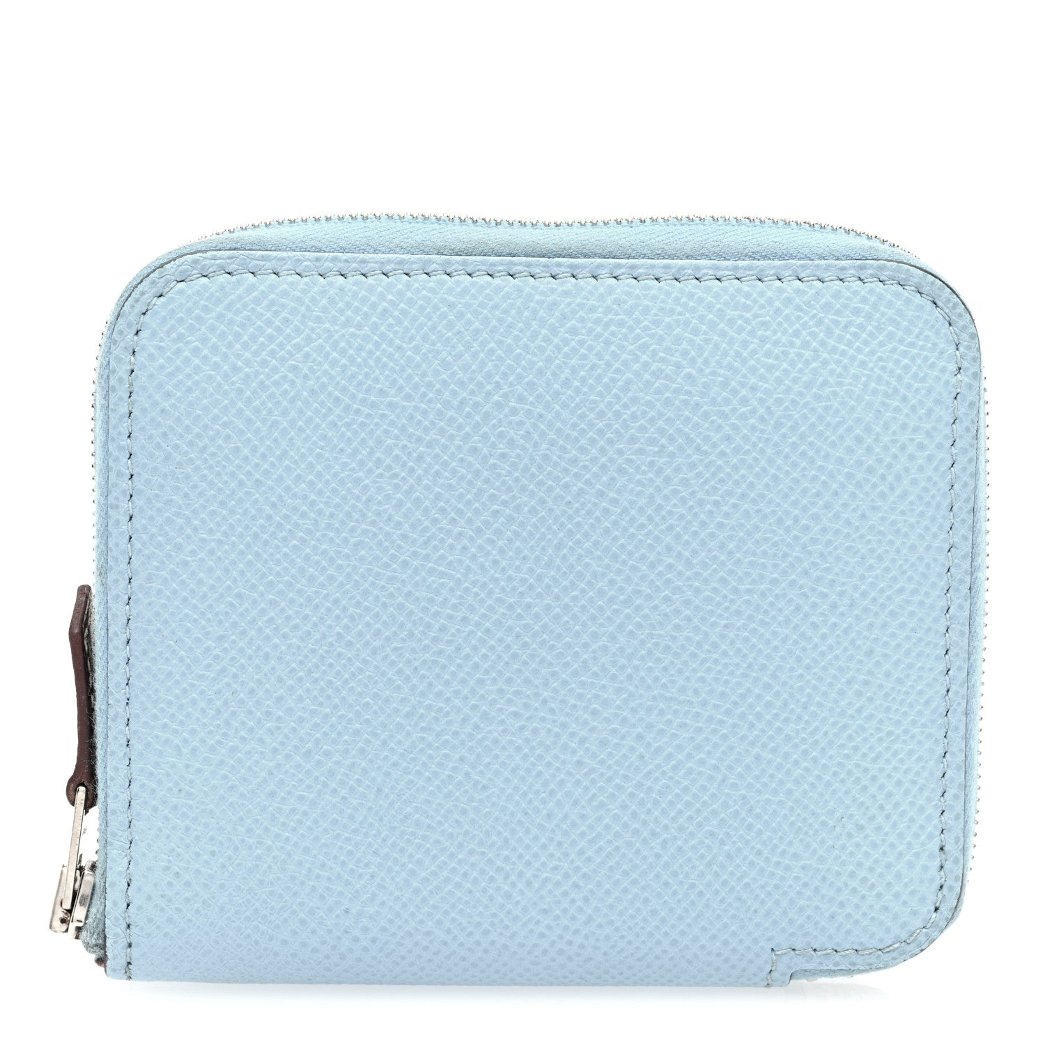 Hermes Epsom Silk'In Compact Wallet Celeste 1 of 9