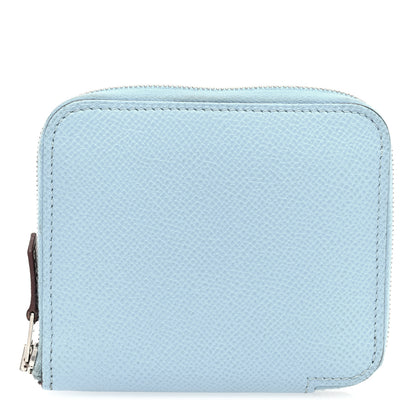 Hermes Epsom Silk'In Compact Wallet Celeste 1 of 9