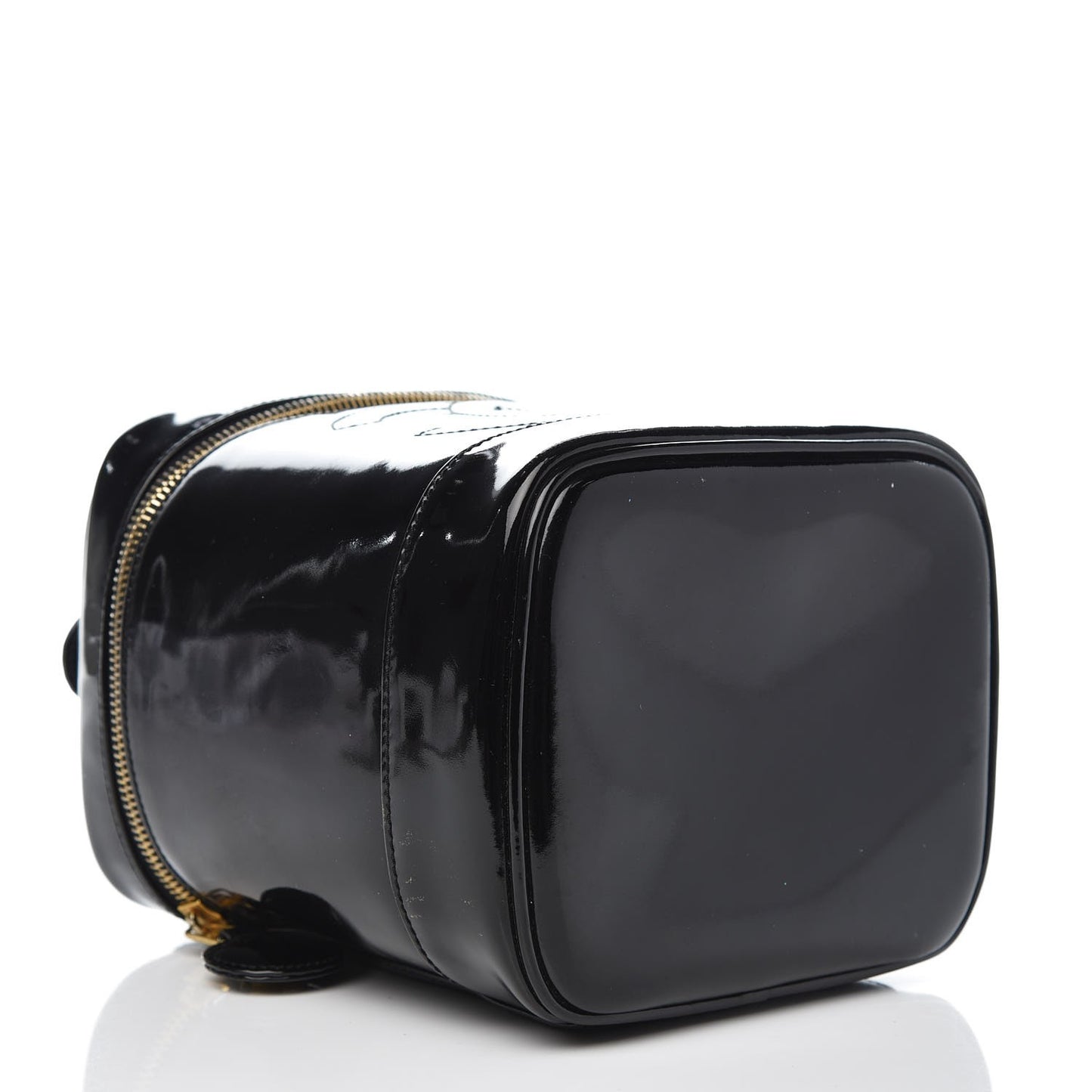 Patent Vanity Cosmetic Case Black
