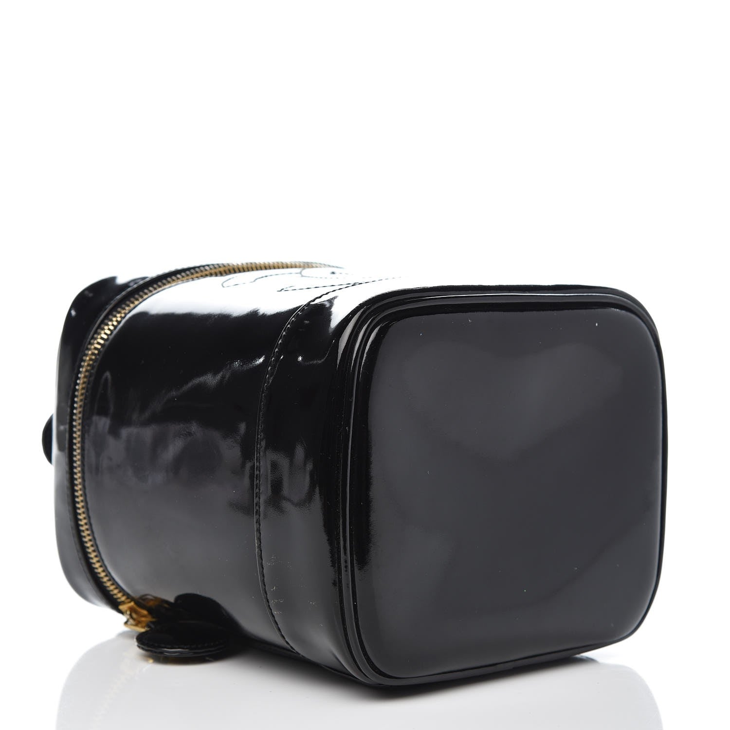 Chanel Patent Vanity Cosmetic Case Black 4 of 11