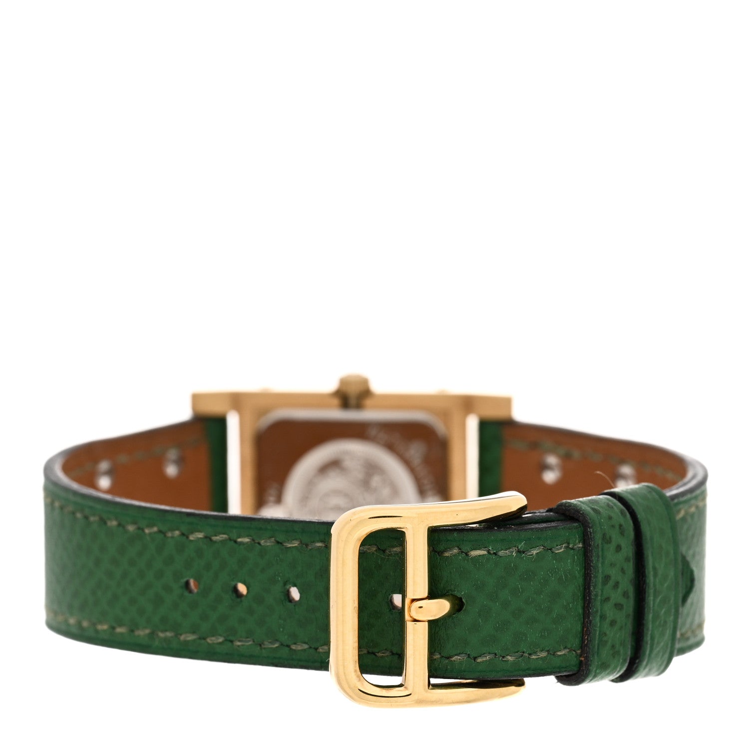 Hermes Stainless Steel Courchevel 23mm Medor Quartz Watch Vert Clair 4 of 6