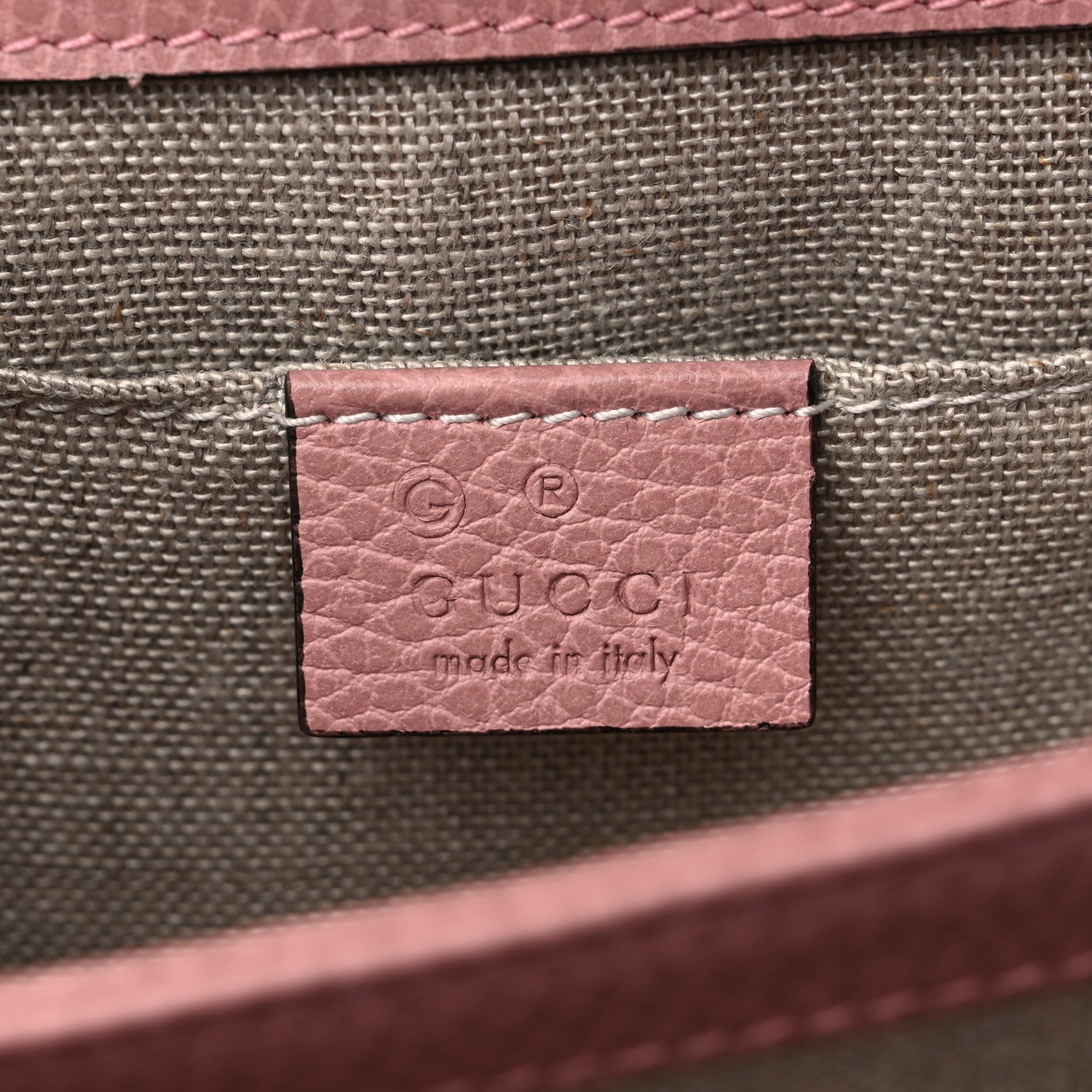 Gucci Dollar Calfskin Small Interlocking G Shoulder Bag Soft Pink 6 of 10