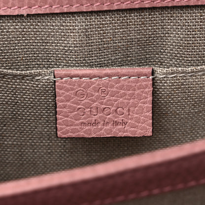 Gucci Dollar Calfskin Small Interlocking G Shoulder Bag Soft Pink 6 of 10