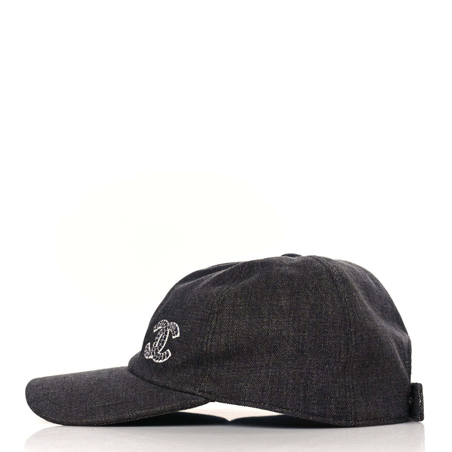 Cotton Sequin CC Cap Hat Black