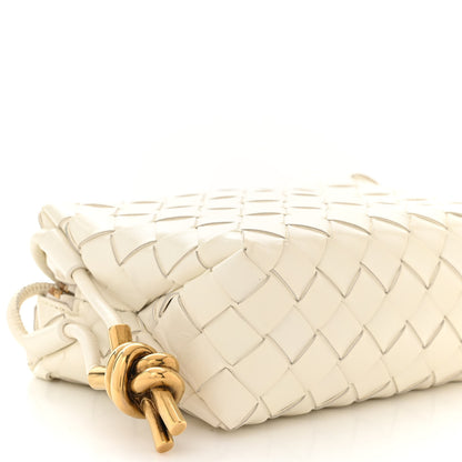 Bottega Veneta Nappa Intrecciato Metallic Knot Mini Loop Camera Bag Bone 8 of 10