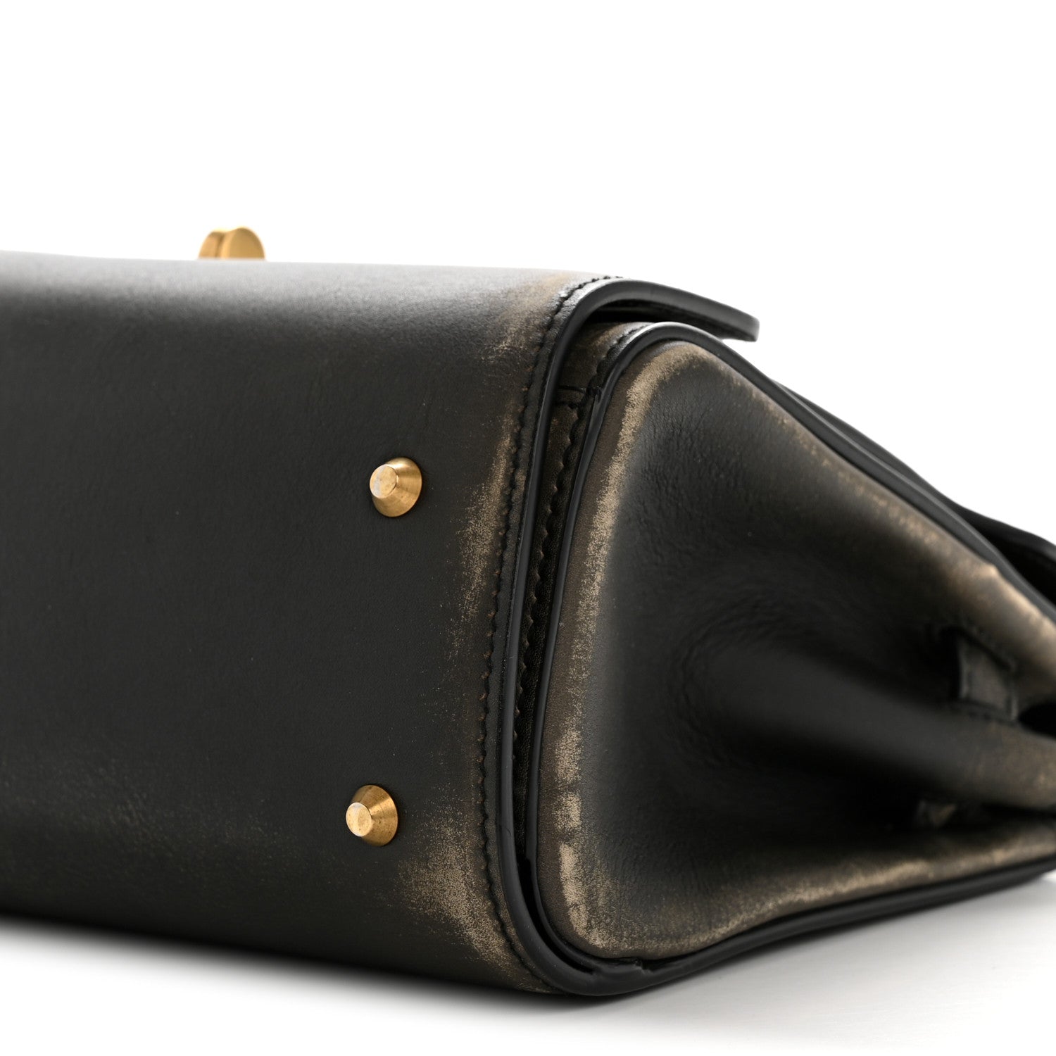 Balenciaga Calfskin Small Money Top Handle Handbag Brown 10 of 13