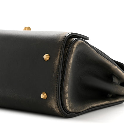 Balenciaga Calfskin Small Money Top Handle Handbag Brown 10 of 13