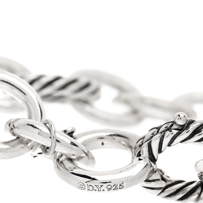 David Yurman Sterling Silver 12mm Large Oval Link Bracelet 3 of 4