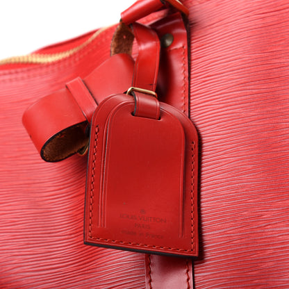 Louis Vuitton Epi Keepall 45 Castillan Red 7 of 9