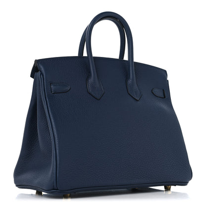Hermes Togo Birkin 25 Bleu Abysse 2 of 12