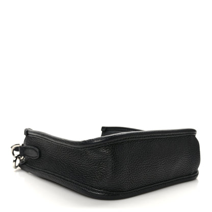 Prada Vitello Daino Soft Mini Hobo Messenger Bag Black 4 of 9