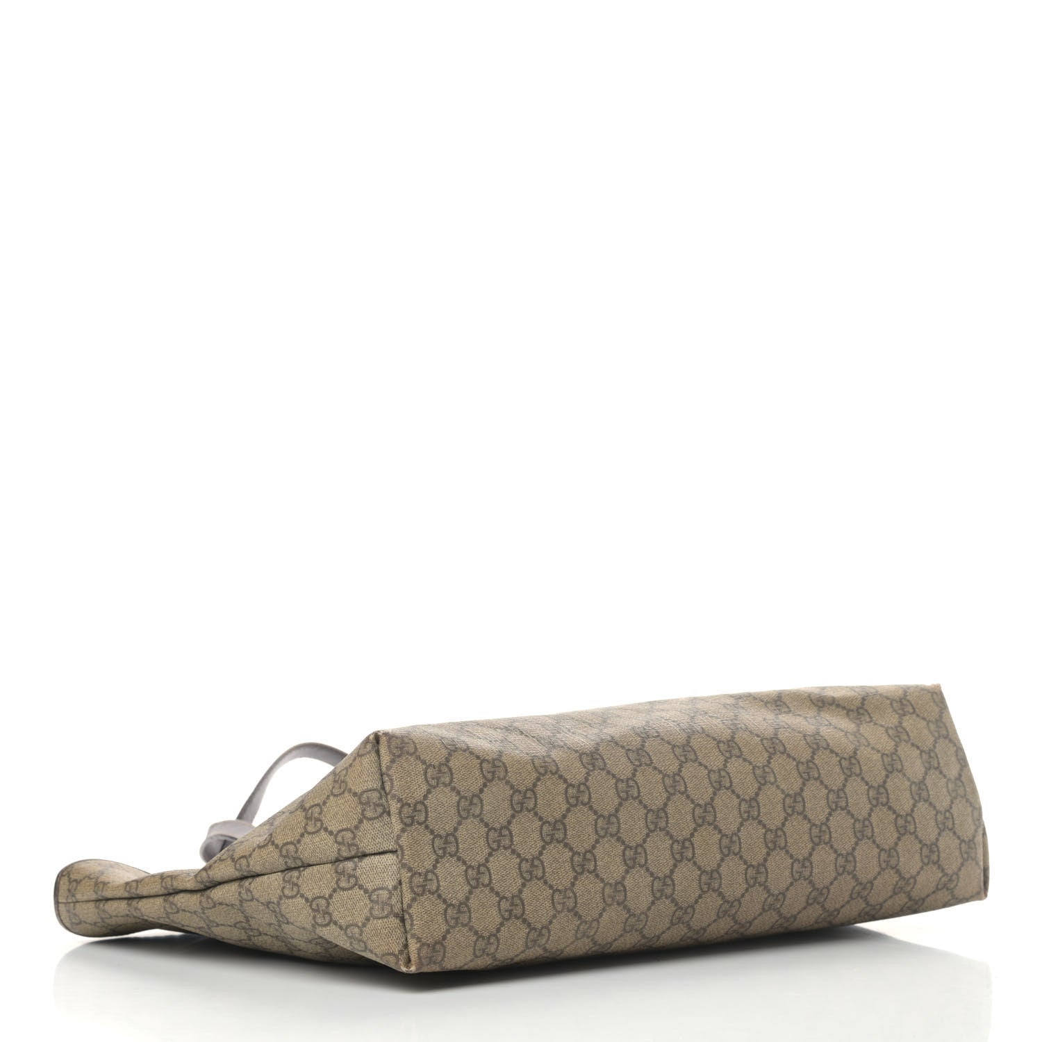 Gucci GG Supreme Monogram Medium Zippered Shopping Tote Brown 3 of 12