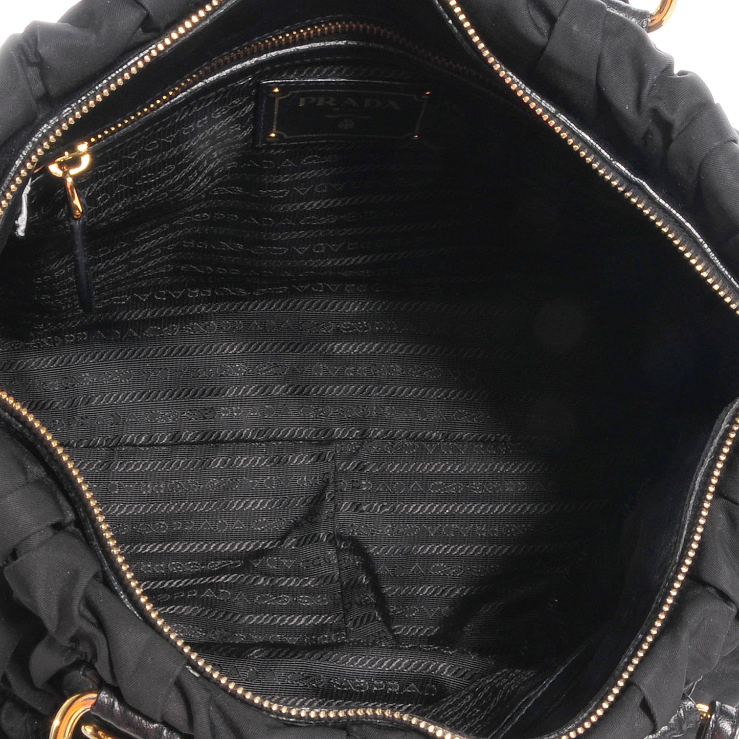 Tessuto Nylon Gaufre Tote Nero Black