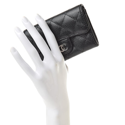 Chanel Caviar Quilted Flap Card Holder Black 2 of 10