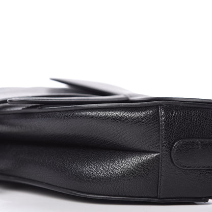 Christian Dior Shiny Goatskin Saddle Bag Black 7 of 11