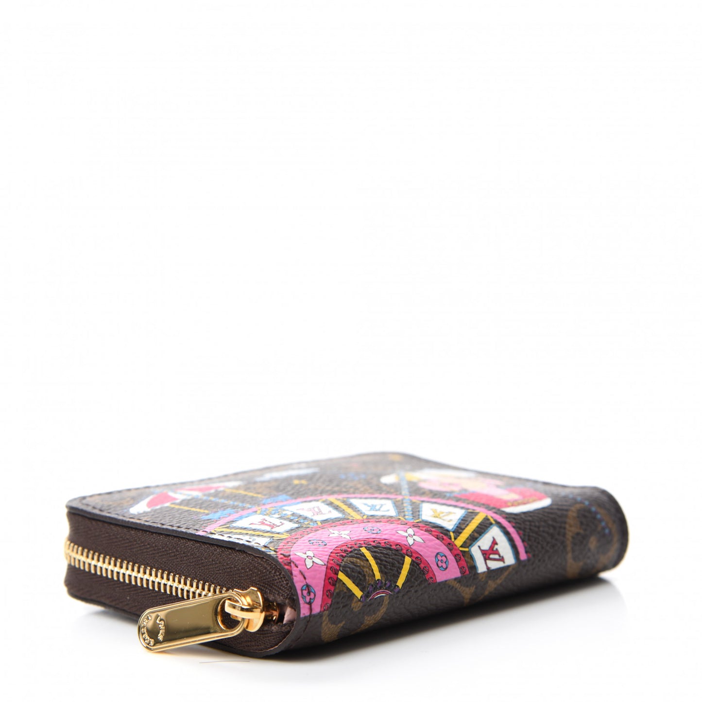 Monogram 2020 Christmas Animation Big Wheel Zippy Coin Purse Rose Ballerine
