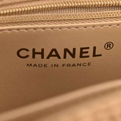 Chanel Braided Raffia Nano Kelly Flap Bag Dark Beige 6 of 11