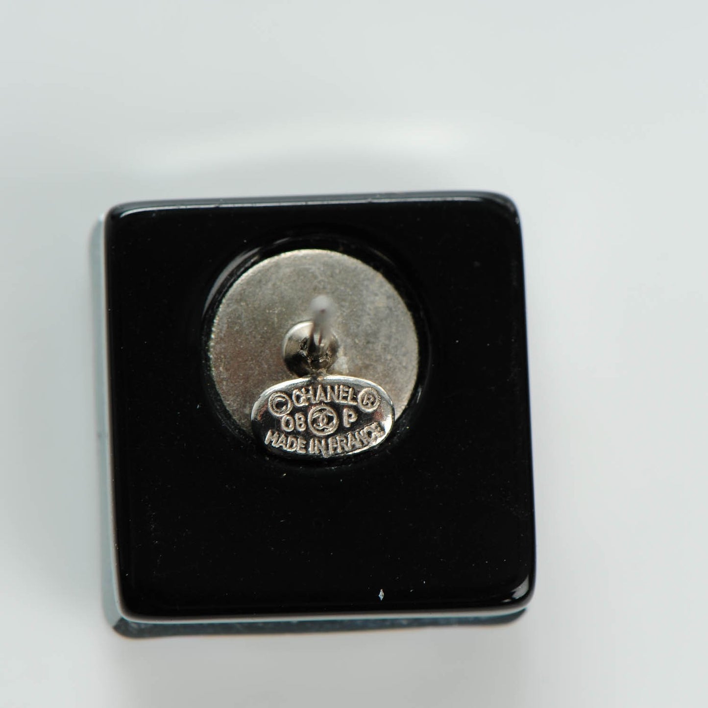 Crystal CC Square Charm Earrings