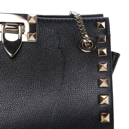 Valentino Garavani Calfskin Rockstud Mini Chain Shoulder Bag Black 10 of 10