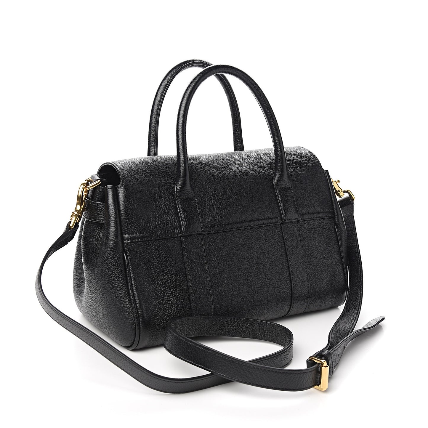 Natural Vegetable Tanned Small Bayswater Black