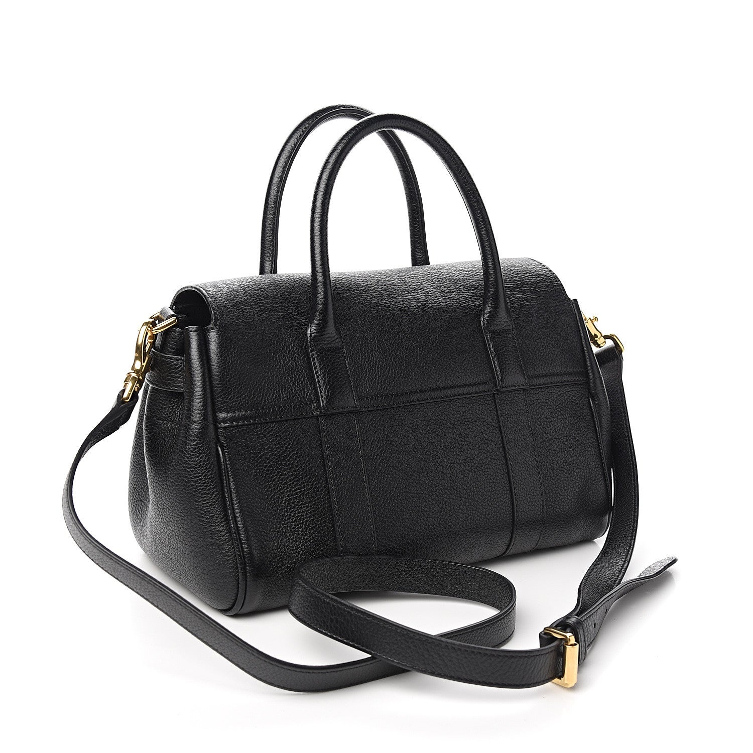 Mulberry Natural Vegetable Tanned Small Bayswater Black 2 of 9