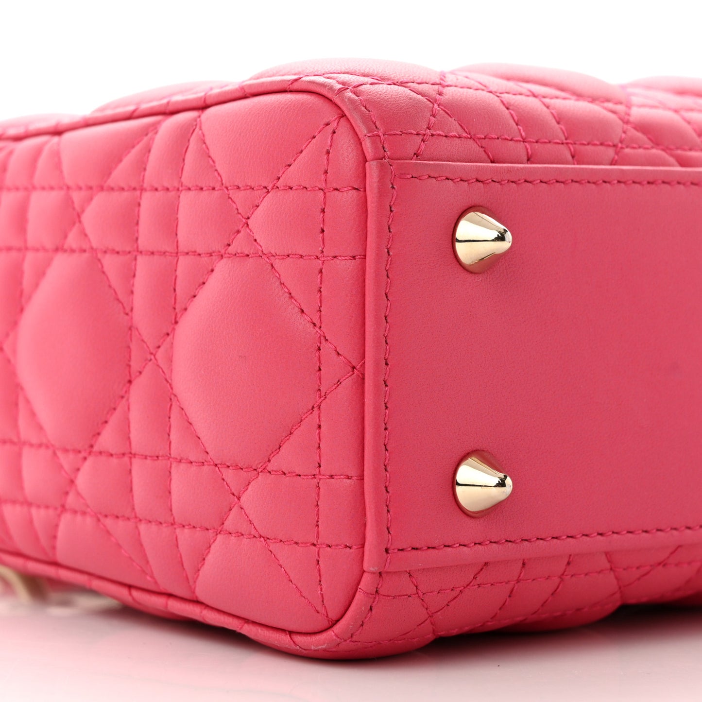 Lambskin Cannage Small My ABCDior Warm Fuchsia