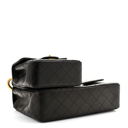 Chanel Lambskin Quilted Parent Child Kelly Flap Black 4 of 13