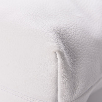 Burberry London Grainy Calfskin Medium Baynard Tote White 18 of 20