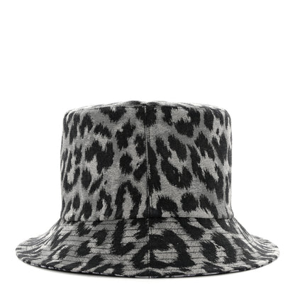 Christian Dior Oblique Reversible Leopard Bucket Hat 56 Grey 4 of 14
