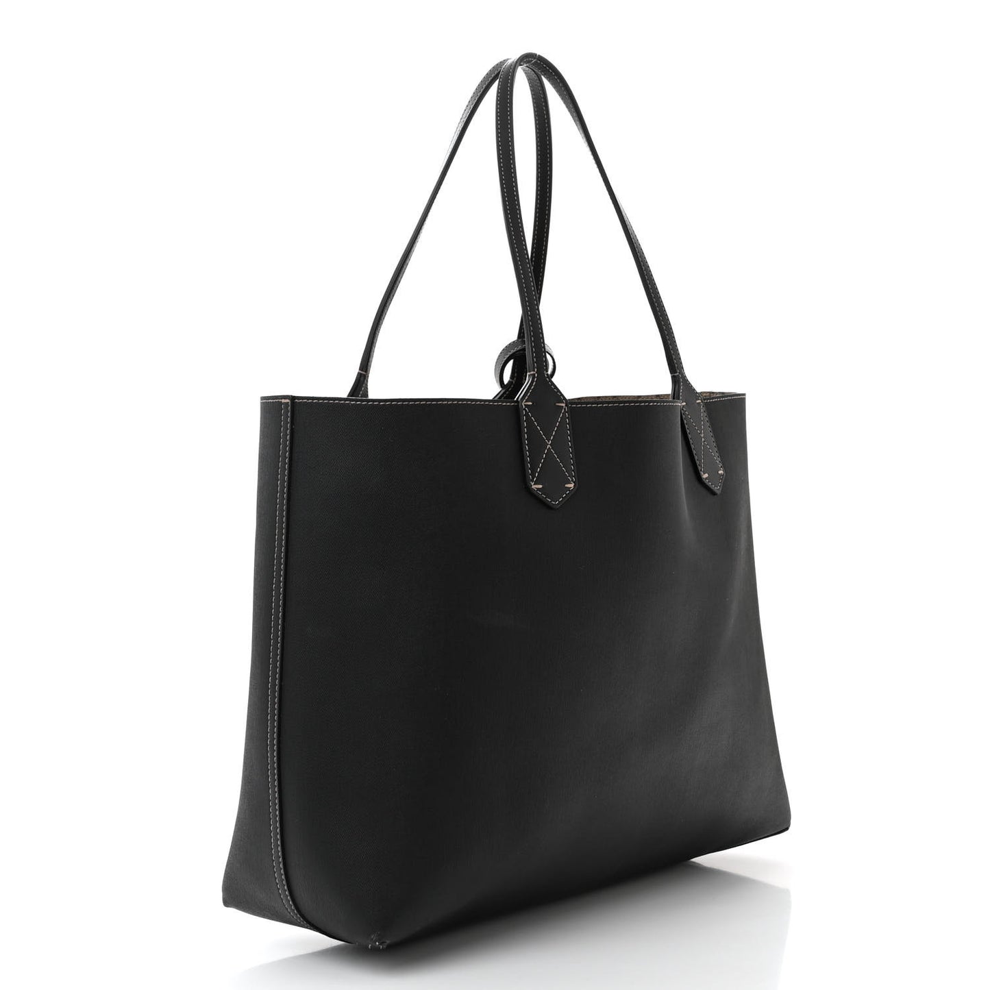 Calfskin GG Supreme Monogram Medium Reversible Tote Black