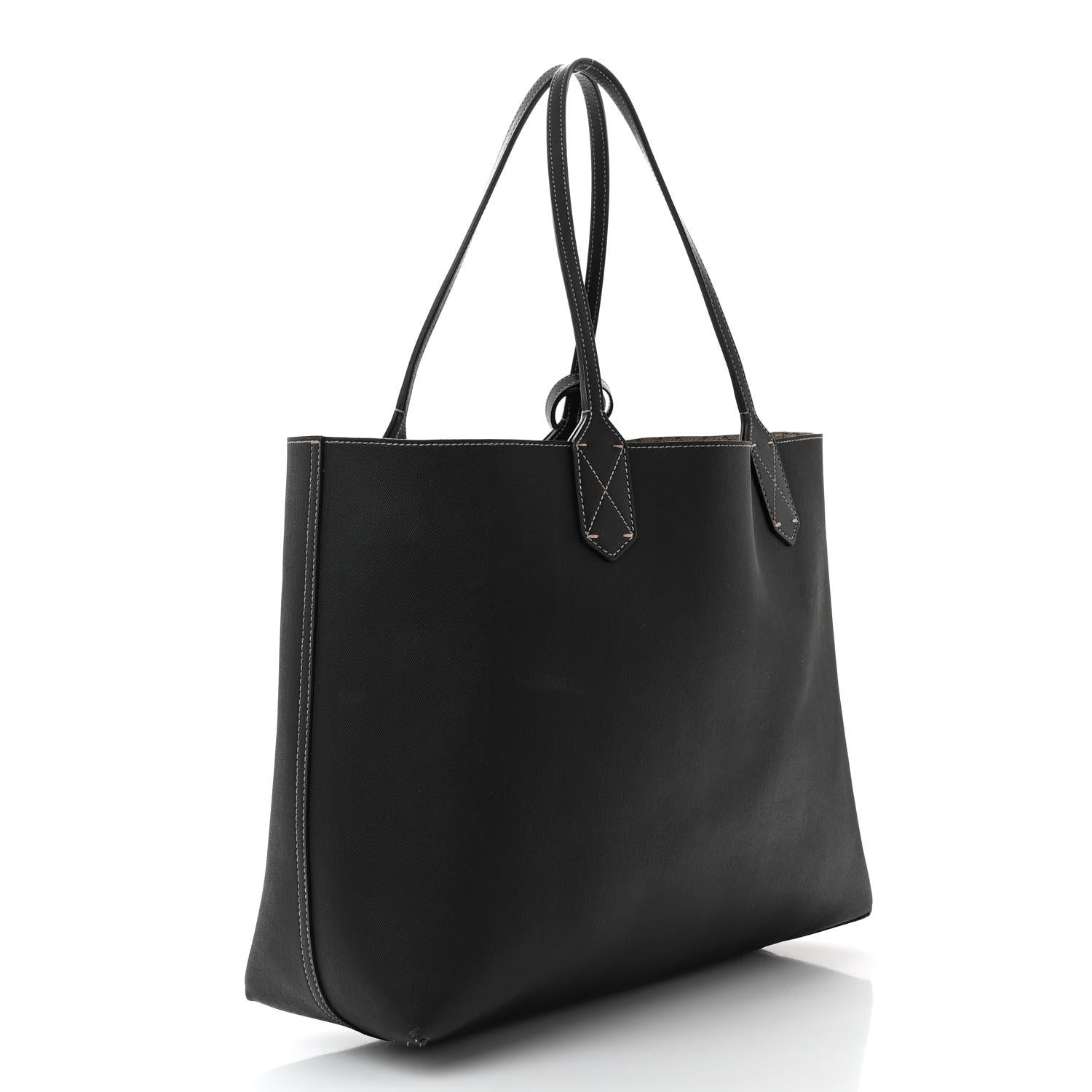Gucci Calfskin GG Supreme Monogram Medium Reversible Tote Black 5 of 16