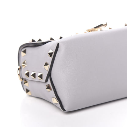 Valentino Garavani Vitello Mini Rockstud Crossbody Bag Pastel Grey 7 of 9