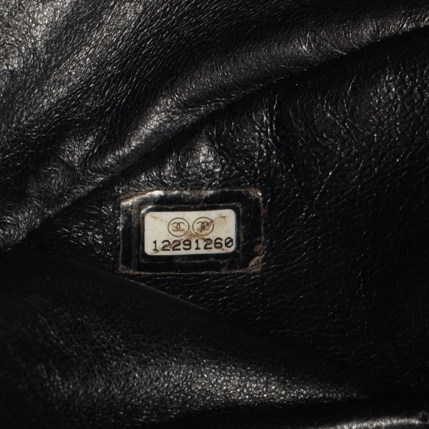 Caviar Half Moon Large Flap Black